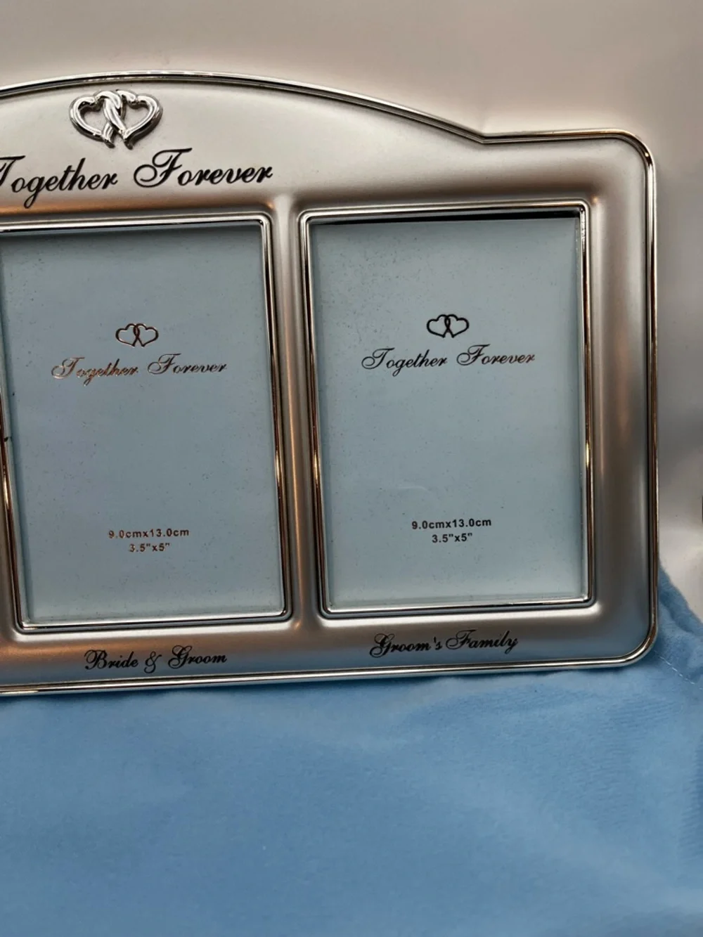 Silver Triple Wedding Photo Frame